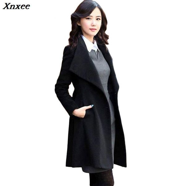 new fashion women warm wool blends simplicity long sleeve coats womens slim pockets thickening skinny ladies formal woolen coat, Black
new fashion women warm wool blends simplicity long sleeve coats womens slim pockets thickening skinny ladies formal woolen coat, Black