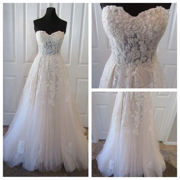 romantic sweetheart white beach wedding dresses a-line lace appliques affordable wedding dresses pearls beading bridal gowns robe de soiree
romantic sweetheart white beach wedding dresses a-line lace appliques affordable wedding dresses pearls beading bridal gowns robe de soiree