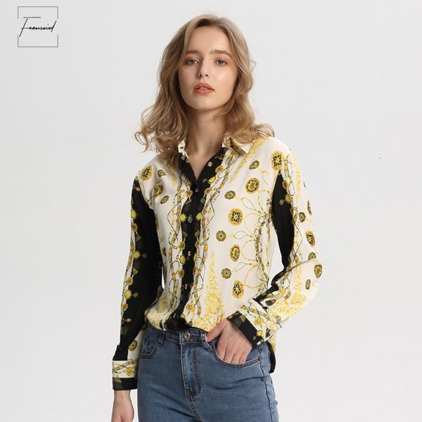women print blouses stylish s loose long sleeve turn down collar pleated shirts ladies chic blusas la318, White
women print blouses stylish s loose long sleeve turn down collar pleated shirts ladies chic blusas la318, White