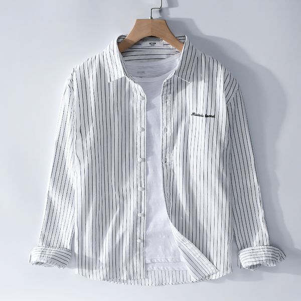 2020 suehaiwe's style italy brand cotton shirts men stripe white shirt for men long-sleeved casual fashion shirt mens chemise, White;black
2020 suehaiwe's style italy brand cotton shirts men stripe white shirt for men long-sleeved casual fashion shirt mens chemise, White;black