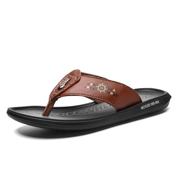 new fashion men sandals genuine leather beach summer flat male slippers lightweight non-slip man sandals flip flops sale, Black
new fashion men sandals genuine leather beach summer flat male slippers lightweight non-slip man sandals flip flops sale, Black