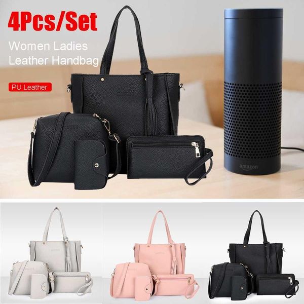 4 pcs fashion handbag set pu leather women shoulder bag purse solid color shoulder messenger wallet crossbody bags clutch
4 pcs fashion handbag set pu leather women shoulder bag purse solid color shoulder messenger wallet crossbody bags clutch