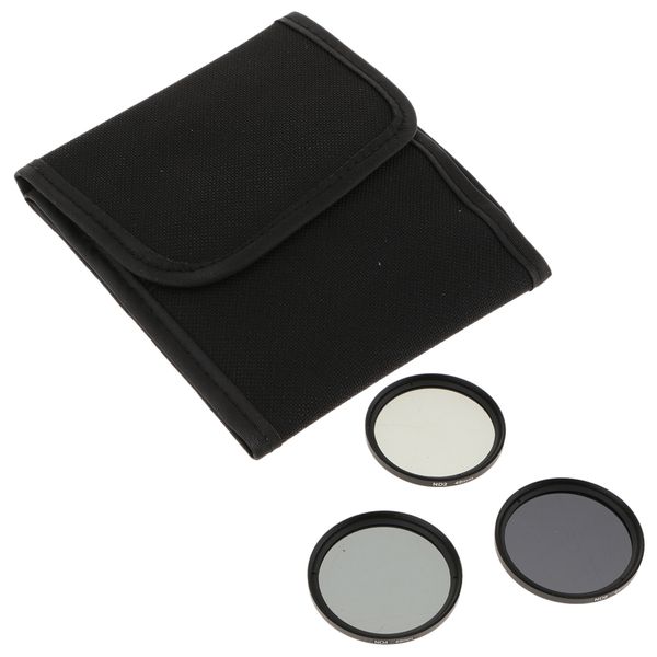 49mm lens filter and accessory kit, includes: nd2 nd4 nd8 & pouch, fit for sony nex series,canon, nikon, panasonic etc dslr cameras
49mm lens filter and accessory kit, includes: nd2 nd4 nd8 & pouch, fit for sony nex series,canon, nikon, panasonic etc dslr cameras