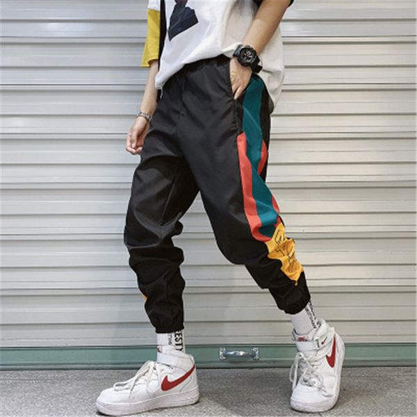men's pants hip hop streetwear splice joggers 2021 men sweatpants loose track harem pant, Black
men's pants hip hop streetwear splice joggers 2021 men sweatpants loose track harem pant, Black