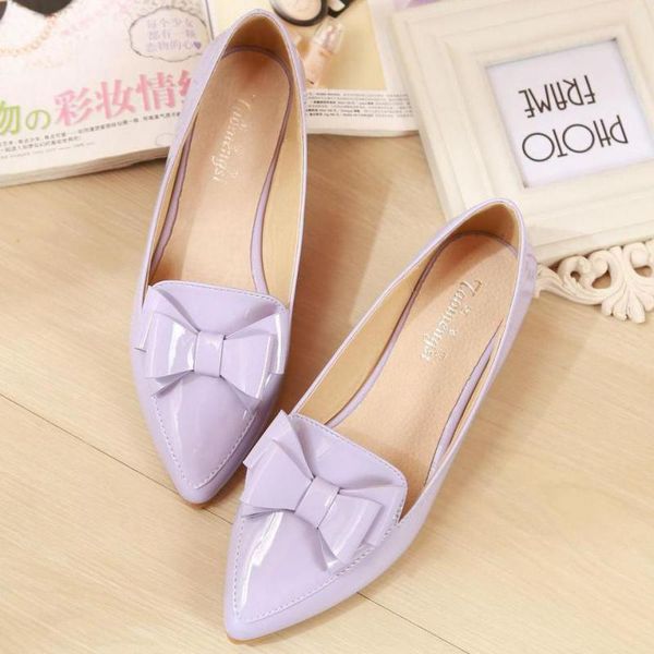 34~43 plus size women bow patent leather single shoes pink pointed toe flats lady slip on loafers shallow comfortable boat shoes, Black
34~43 plus size women bow patent leather single shoes pink pointed toe flats lady slip on loafers shallow comfortable boat shoes, Black