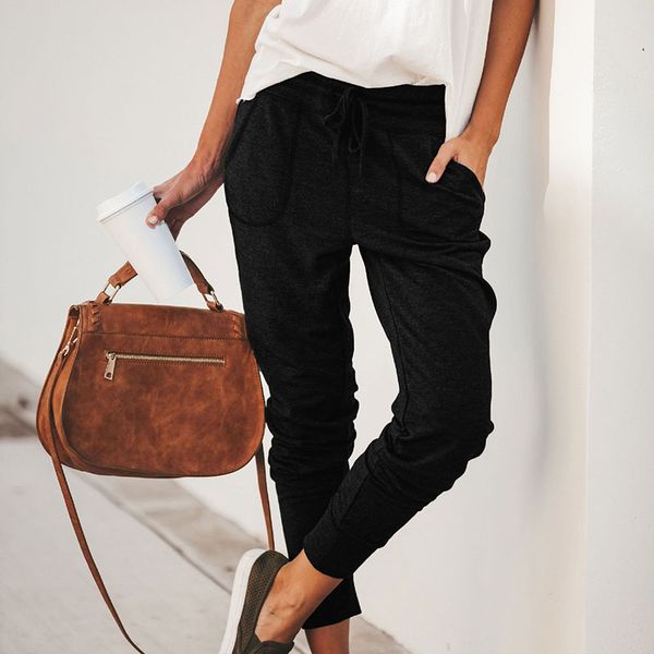 women joggers trousers casual tracksuit bottoms jogging sport pants lounge wear ladies fashion solid color pocket new arriving, Black
women joggers trousers casual tracksuit bottoms jogging sport pants lounge wear ladies fashion solid color pocket new arriving, Black