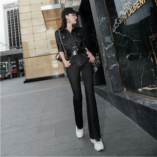 2020 new spring and autumn office lady fashion casual brand female women ladies girls soft denim jumpsuit clothing, Black;white
2020 new spring and autumn office lady fashion casual brand female women ladies girls soft denim jumpsuit clothing, Black;white