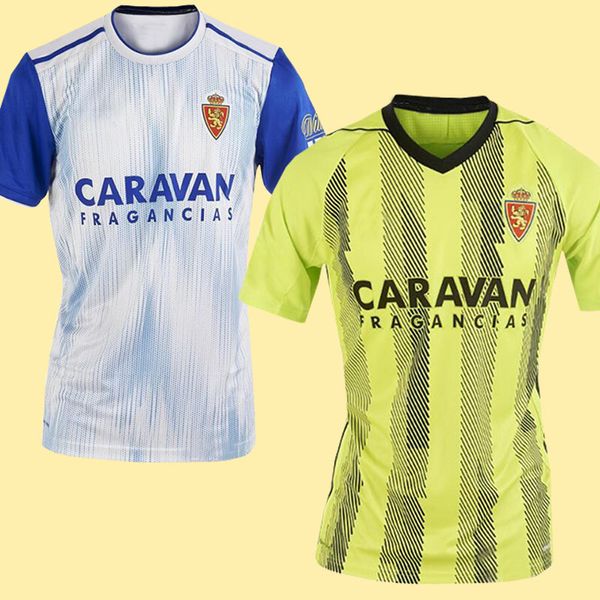 

Top THAILAND Quality 19 20 Real Zaragoza home away Soccer Jersey 2019 2020 Zaragoza Real Saragossa Borja Iglesias POMBO Football shirts