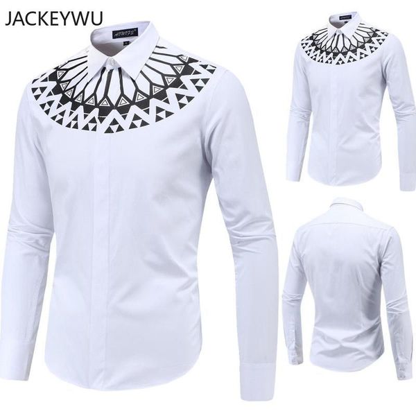 high grade men shirt national style printed smart casual lapel dress shirt long sleeve blouse slim camisa masculina cotton, White;black
high grade men shirt national style printed smart casual lapel dress shirt long sleeve blouse slim camisa masculina cotton, White;black