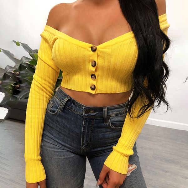 autumn v neck knitted crop women 2020 knitted yellow stretch elegant t shirt solid fashion backless tees, White
autumn v neck knitted crop women 2020 knitted yellow stretch elegant t shirt solid fashion backless tees, White
