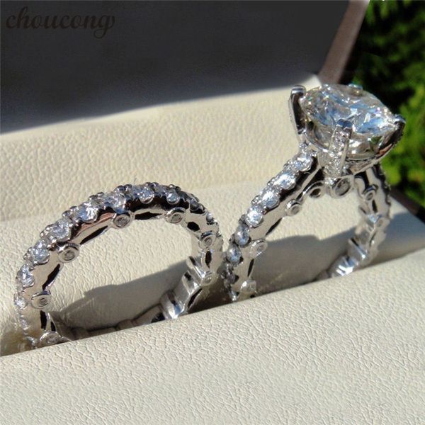 choucong unique vintage ring sets 5a zircon cz 925 sterling silver engagement wedding band rings for women men fashion jewelry, Slivery;golden
choucong unique vintage ring sets 5a zircon cz 925 sterling silver engagement wedding band rings for women men fashion jewelry, Slivery;golden