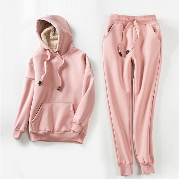 casual sports suit hooded lambswool sweatshirt women casual plus velvet oversized warm thicken hoodies pullover women coat q1671, Black
casual sports suit hooded lambswool sweatshirt women casual plus velvet oversized warm thicken hoodies pullover women coat q1671, Black