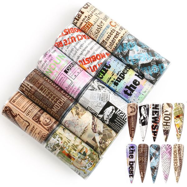 10pc/lot holographic nail foil set nails wraps newspaper letter starry sky flowers leopard transfer sticker decal nail art decor, Black
10pc/lot holographic nail foil set nails wraps newspaper letter starry sky flowers leopard transfer sticker decal nail art decor, Black