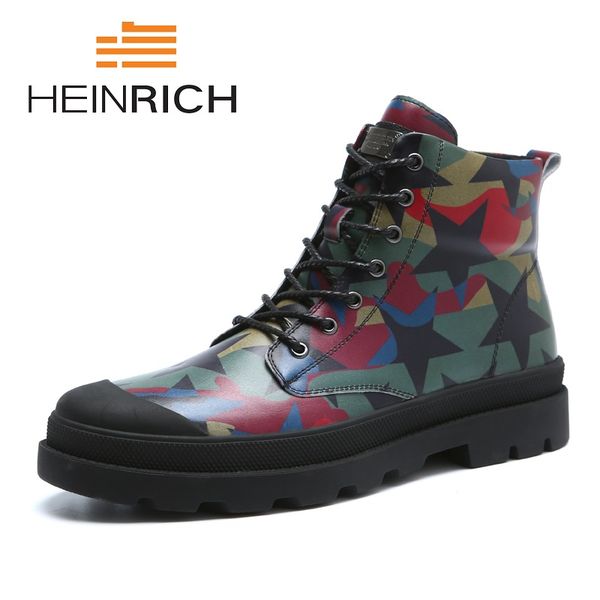 heinrich british style camo men boots fashion youth high leather mens boots lace-up man bottine homme, Black
heinrich british style camo men boots fashion youth high leather mens boots lace-up man bottine homme, Black
