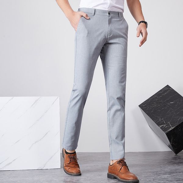 men's pants 2021 summer business linen men slim stretch casual fashions zipper trousers pantalone uomo, Black
men's pants 2021 summer business linen men slim stretch casual fashions zipper trousers pantalone uomo, Black