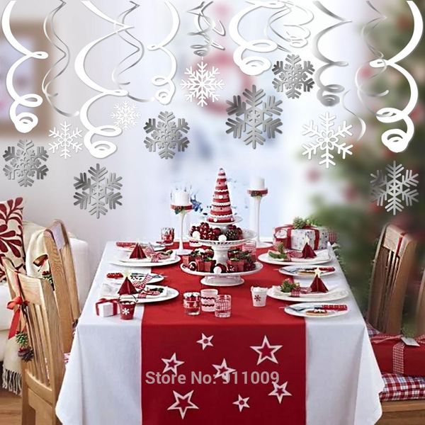 30pcs/set christmas snowflake hangings swirl decorations wall pendant drop ornaments merry christmas decorations for home xl016
30pcs/set christmas snowflake hangings swirl decorations wall pendant drop ornaments merry christmas decorations for home xl016
