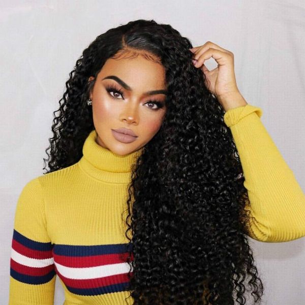 curly lace front human hair wigs pre plucked 360 lace frontal wig 180 250 density brazilian curly lace front wig, Black
curly lace front human hair wigs pre plucked 360 lace frontal wig 180 250 density brazilian curly lace front wig, Black