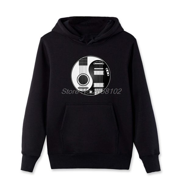 print acoustic electric guitars yin yang sweatshirt men cool design cotton hoodies hip hop streetwear harajuku, Black
print acoustic electric guitars yin yang sweatshirt men cool design cotton hoodies hip hop streetwear harajuku, Black