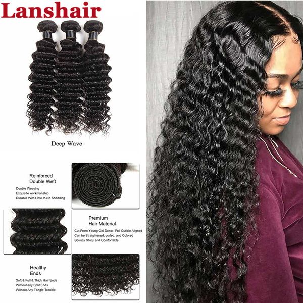 brazilian indian deep wave virgin human hair bundles weave wholesale virgin peruvian malaysian hair deep wave hair extensions, Black
brazilian indian deep wave virgin human hair bundles weave wholesale virgin peruvian malaysian hair deep wave hair extensions, Black