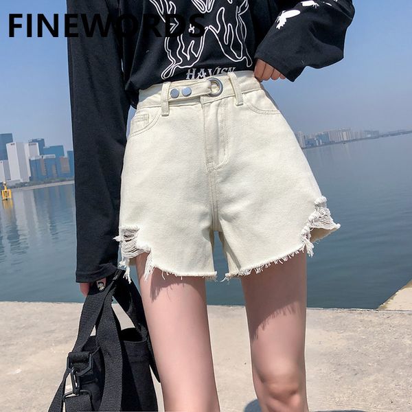 finewords урожай 2020 летняя женские шорты джинсы kroean ripped hole высокой талией джинсы шорты плюс размер свободные случайные дамы, White;black
finewords урожай 2020 летняя женские шорты джинсы kroean ripped hole высокой талией джинсы шорты плюс размер свободные случайные дамы, White;black