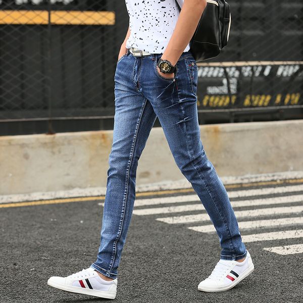 the new student jeans, stretch pants. korean cultivating personality, Blue
the new student jeans, stretch pants. korean cultivating personality, Blue