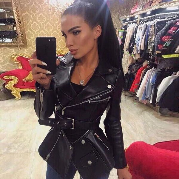 2019 stylish jacket for women ladies synthetic leather zippers removable synthetic leather jacket coat, Black
2019 stylish jacket for women ladies synthetic leather zippers removable synthetic leather jacket coat, Black