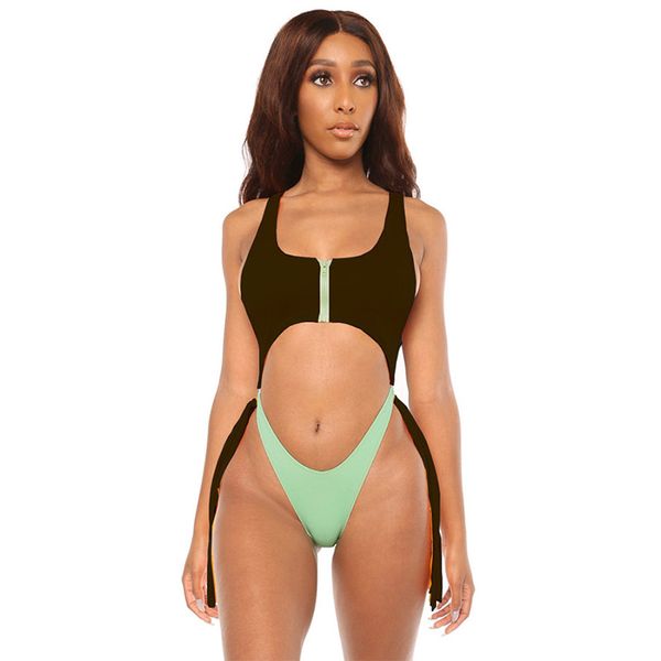 women swimwear contrast color cut out one piece swimsuit female tassel high waist bathing suit swim wear lady
women swimwear contrast color cut out one piece swimsuit female tassel high waist bathing suit swim wear lady