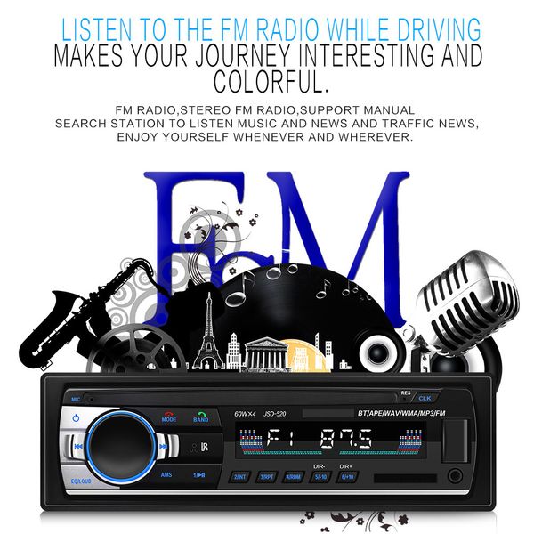 jsd-520 bluetooth car audio radio stereo mp3 player wireless audio 12v in-dash aux-in fm u disk playing with remote controller
jsd-520 bluetooth car audio radio stereo mp3 player wireless audio 12v in-dash aux-in fm u disk playing with remote controller