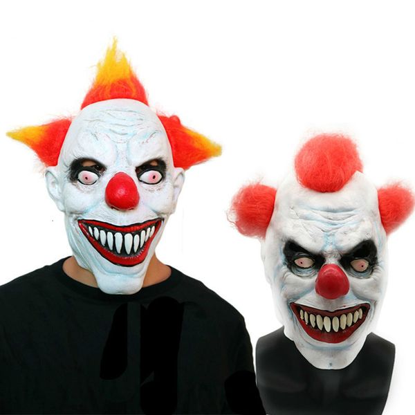 clown terror mask full of halloween mask clown fear red wig nose carnival latex cosplay, Black
clown terror mask full of halloween mask clown fear red wig nose carnival latex cosplay, Black
