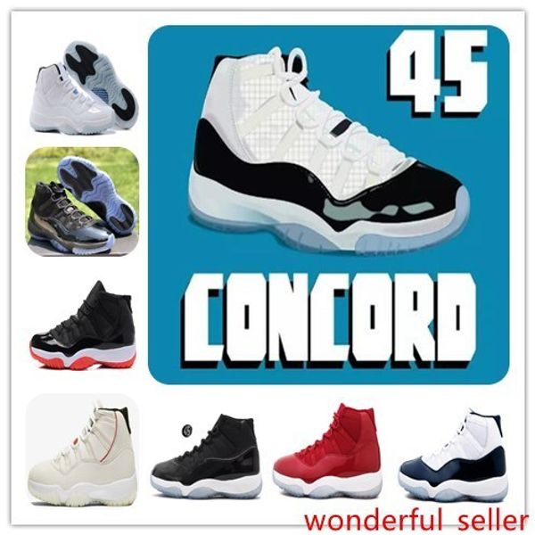 with 11 11s concord 45 bred xi platinum tint basketball shoes gym red prom night win like 96 82 mens&womens sports sneakers 378037-100
with 11 11s concord 45 bred xi platinum tint basketball shoes gym red prom night win like 96 82 mens&womens sports sneakers 378037-100
