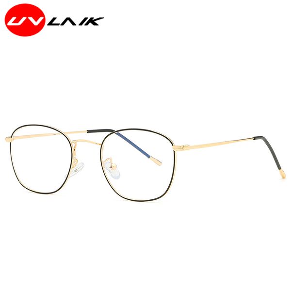 uvlaik classic optical anti-blue men women glasses texture alloy frame 0 degree high-definition lens filter blue eyewear, Black
uvlaik classic optical anti-blue men women glasses texture alloy frame 0 degree high-definition lens filter blue eyewear, Black