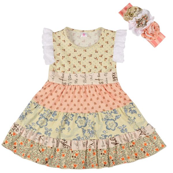 vintage girls dresses children flying sleeves printed floral ruffle dress with headband girls princess dress kids vestido, Red;yellow
vintage girls dresses children flying sleeves printed floral ruffle dress with headband girls princess dress kids vestido, Red;yellow