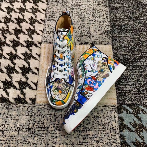 high flower printed leather rantus orlato high-sneaker shoes red bottom men women casual luxury fashion brand leisure eu35-47, Black
high flower printed leather rantus orlato high-sneaker shoes red bottom men women casual luxury fashion brand leisure eu35-47, Black