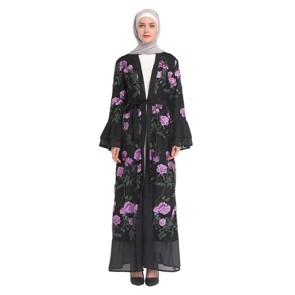 luxury muslim embroidery long robes middle east ramadan arab islamic abaya full dresses flare sleeve cardigan kimono, Red
luxury muslim embroidery long robes middle east ramadan arab islamic abaya full dresses flare sleeve cardigan kimono, Red