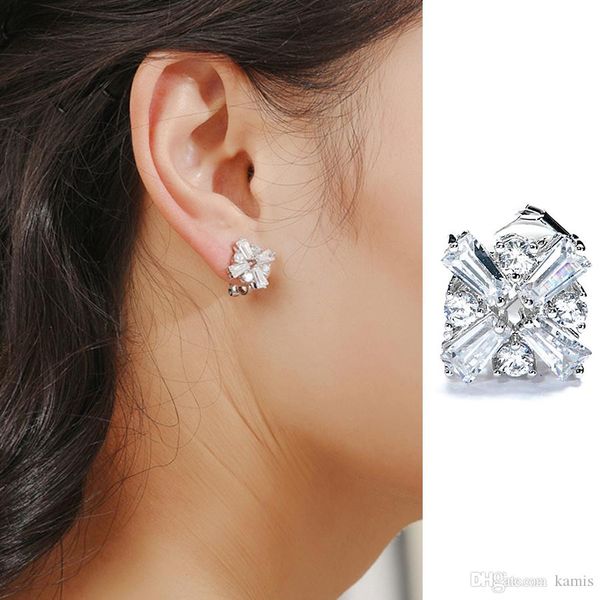 flower design womens clip on earrings for wedding party jewelery fashion korean style earing with cubic zircon bijoux gift, Silver
flower design womens clip on earrings for wedding party jewelery fashion korean style earing with cubic zircon bijoux gift, Silver