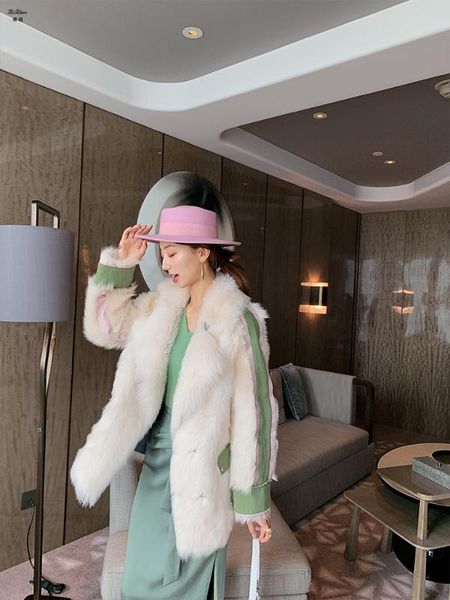zizhen tuscan straight white fur overcoat women short winter woman street medium length real fur coat 191216-3, Black
zizhen tuscan straight white fur overcoat women short winter woman street medium length real fur coat 191216-3, Black