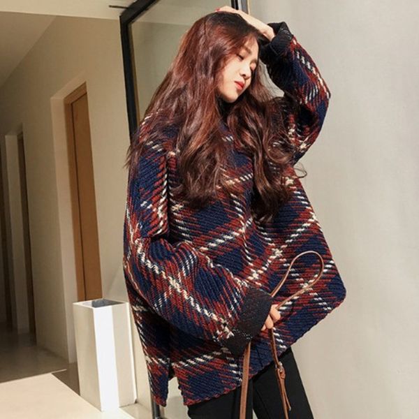 lanmrem 2019 autumn and winter new loose woolen coat korean version of the high collar plaid color matching wool coat 19f-a560, Black
lanmrem 2019 autumn and winter new loose woolen coat korean version of the high collar plaid color matching wool coat 19f-a560, Black