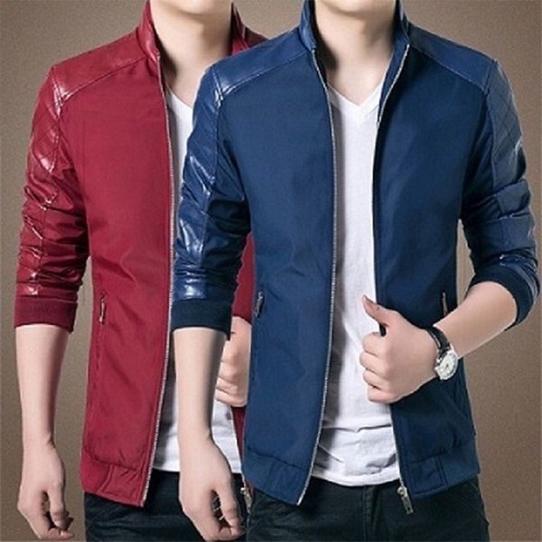 2020 new design youth jacket men thin slim pu leather stitching casual men jacket fashion veste homme, Black;brown
2020 new design youth jacket men thin slim pu leather stitching casual men jacket fashion veste homme, Black;brown