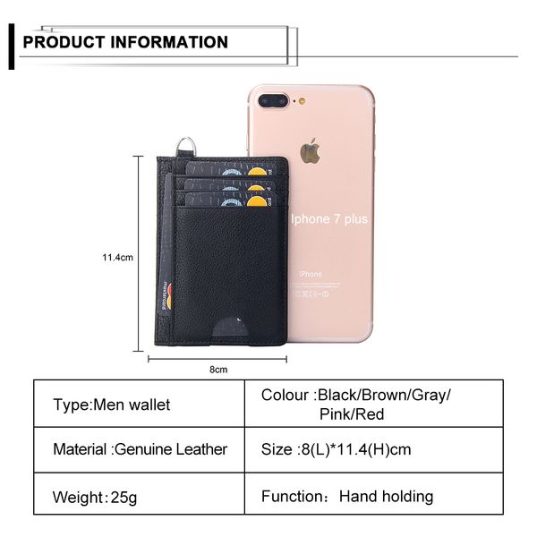 fashion multi-card position men solid color coin card holder litchi grain genuine leather wallet coin pocket, Red;black
fashion multi-card position men solid color coin card holder litchi grain genuine leather wallet coin pocket, Red;black