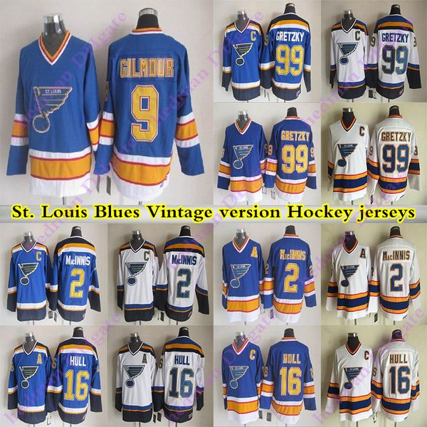 men's st louis blues ccm vintage jerseys 99 gretzky 16 hull 2 macinnis 9 gilmour hockey jersey, Black;red
men's st louis blues ccm vintage jerseys 99 gretzky 16 hull 2 macinnis 9 gilmour hockey jersey, Black;red