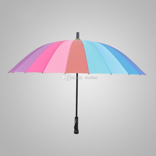 rainbow luxury umbrella long handle 24k straight windproof colorful pongee umbrella sunny rainy umbrella parasol hh9-2117
rainbow luxury umbrella long handle 24k straight windproof colorful pongee umbrella sunny rainy umbrella parasol hh9-2117