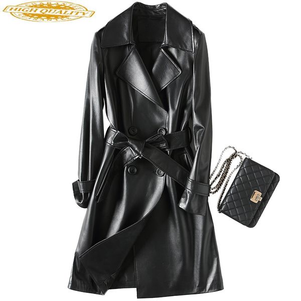genuine leather jacket women 2020 fashion real sheepskin coat long trench female with belt autumn winter jackets yfg7019, Black
genuine leather jacket women 2020 fashion real sheepskin coat long trench female with belt autumn winter jackets yfg7019, Black