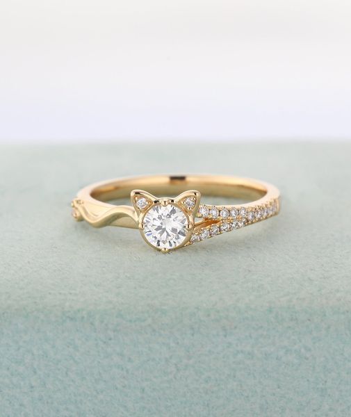 originality kitten 14k concise lovely kitty ring ma'am hand ornaments, Silver
originality kitten 14k concise lovely kitty ring ma'am hand ornaments, Silver