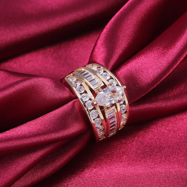 ladies plated copper ring cubic zircon inlay women fashion ring wedding jewelry accessories for bride gift a66, Slivery;golden
ladies plated copper ring cubic zircon inlay women fashion ring wedding jewelry accessories for bride gift a66, Slivery;golden
