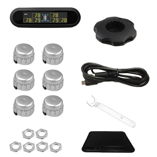 new t650 solar wireless tire pressure monitoring system 6 wheels digital tyre pressure monitoring for bus rv truck external
new t650 solar wireless tire pressure monitoring system 6 wheels digital tyre pressure monitoring for bus rv truck external