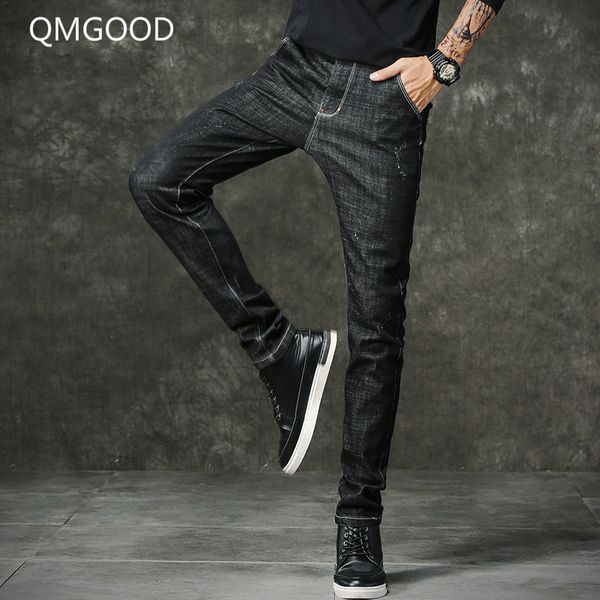 qmgood men's fashion 2019 spring thin male jeans stretch slim denim mens pants black big pocket streetwear jean homme, Blue
qmgood men's fashion 2019 spring thin male jeans stretch slim denim mens pants black big pocket streetwear jean homme, Blue
