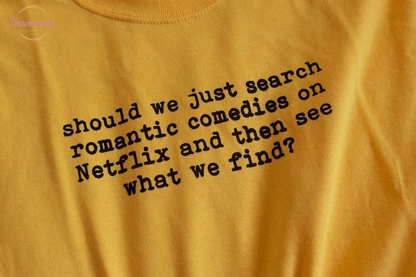romantic comedies harry polyester styles lyrics inspired t shirt women tumblr fashion cute yellow tee slogan cotton grunge tumblr goth, White
romantic comedies harry polyester styles lyrics inspired t shirt women tumblr fashion cute yellow tee slogan cotton grunge tumblr goth, White