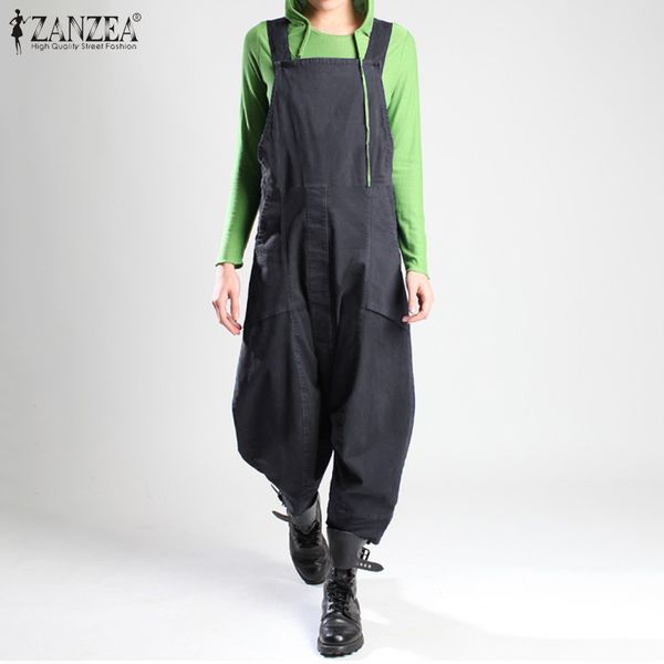 casual cargo playsuits zanzea women turnip pants fashion drop-crotch overalls dungarees solid straps long jumpsuits harem romper, Black;white
casual cargo playsuits zanzea women turnip pants fashion drop-crotch overalls dungarees solid straps long jumpsuits harem romper, Black;white