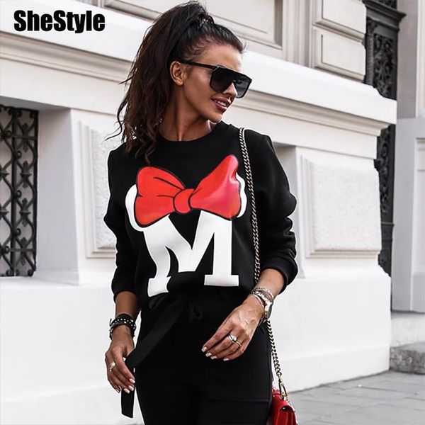 shestyle autumn winter oversize cartoon sweatshirts women 2019 bow print casual loose minimalism o neck black gray hoodies lady
shestyle autumn winter oversize cartoon sweatshirts women 2019 bow print casual loose minimalism o neck black gray hoodies lady