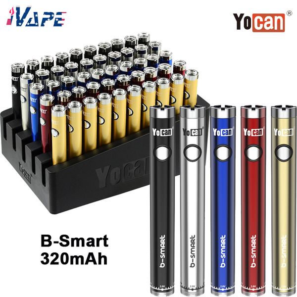 Yocan B-Smart Испаритель Аккумулятор Встроенный 320mAh 10S Разогреть Twist Функции Регулируемого напряжения Vape ручка для 510 густого масла воск Херб Tank
Yocan B-Smart Испаритель Аккумулятор Встроенный 320mAh 10S Разогреть Twist Функции Регулируемого напряжения Vape ручка для 510 густого масла воск Херб Tank